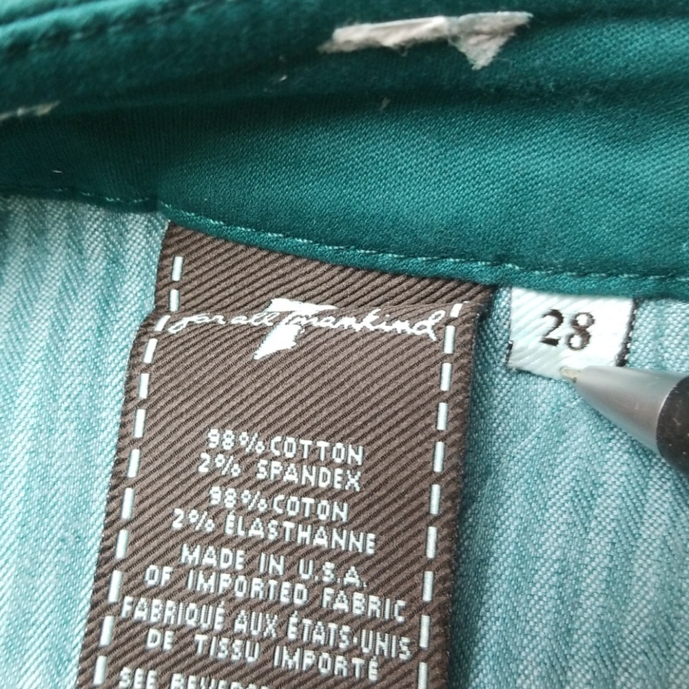 7 For all mankind skinny Jean's size 28 - Picture 6 of 8